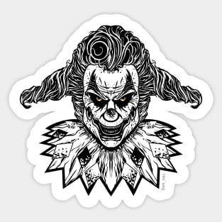 Jack the Clown monochrome Sticker